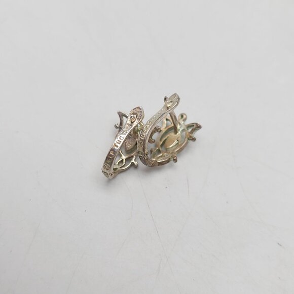 Arwen Sterling Silver Earrings By The Noble Collection Officially Authorized - Picture 4 of 7